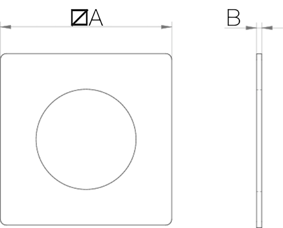 Images Dimensions - Gasket CG 100 for BF Silent - Systemair