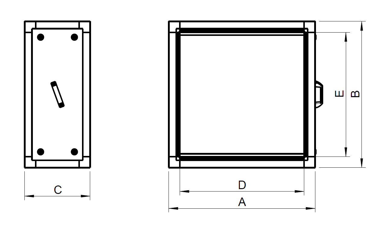 Images Dimensions - KKF 30 100 - Systemair