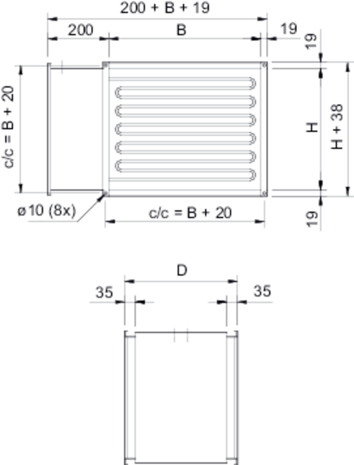 Images Dimensions - RBM 60-35/27 400V/3 Bat électr - Systemair