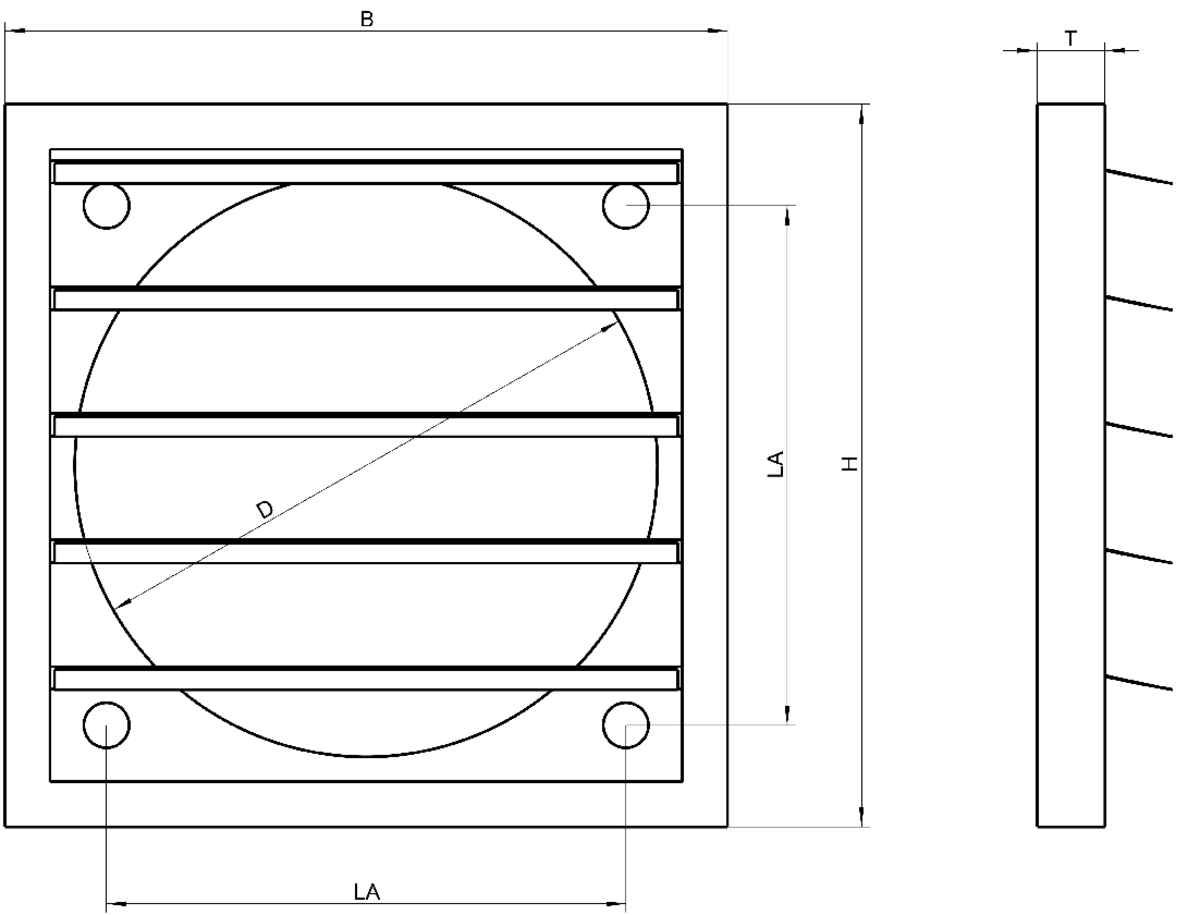 Images Dimensions - VK-50 - Systemair